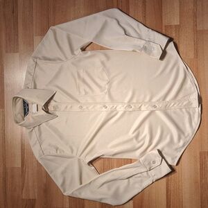 Vintage 70's cream button front shirt
